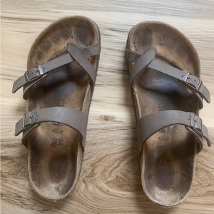 Womens Birkenstock Toe Strap Size 38
